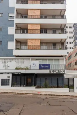 Imagem de Apartamento novo com acabamento em alto padrão, 1 dormitório com sacada e churrasqueira