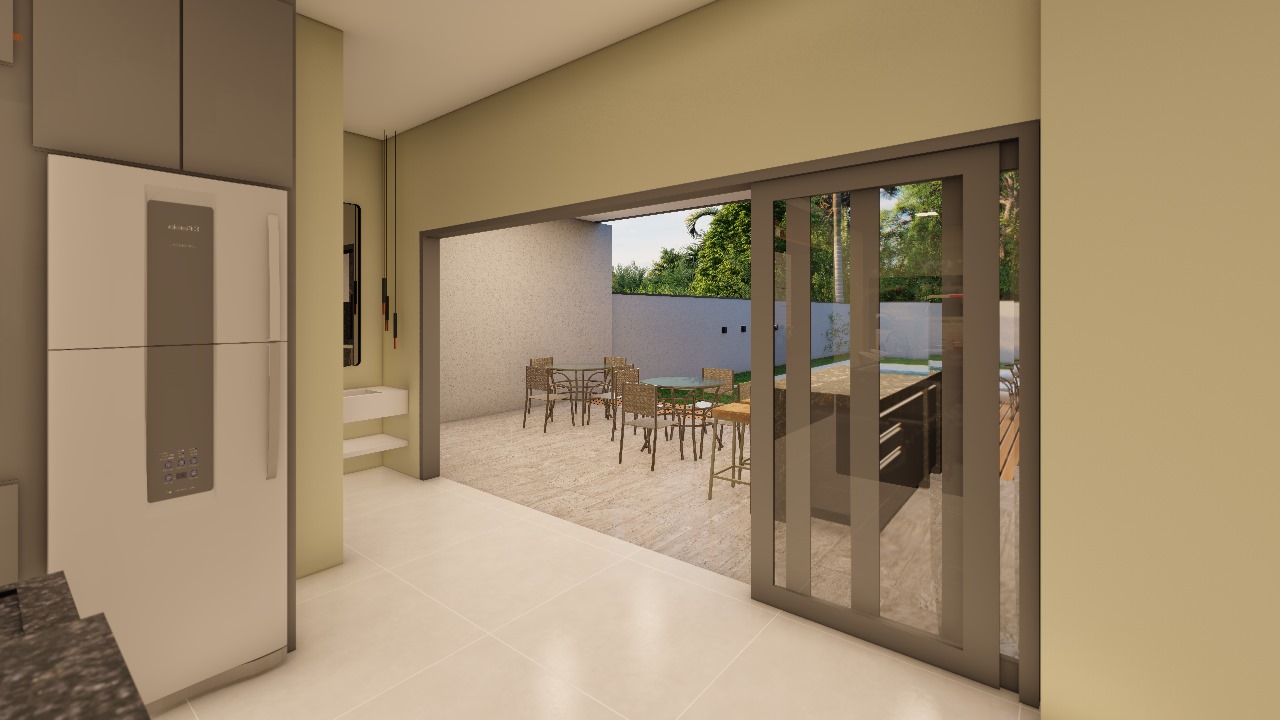 Imagem de Casa nova de alto padrão, em único nível plano, em fase final de acabamento, em bairro nobre