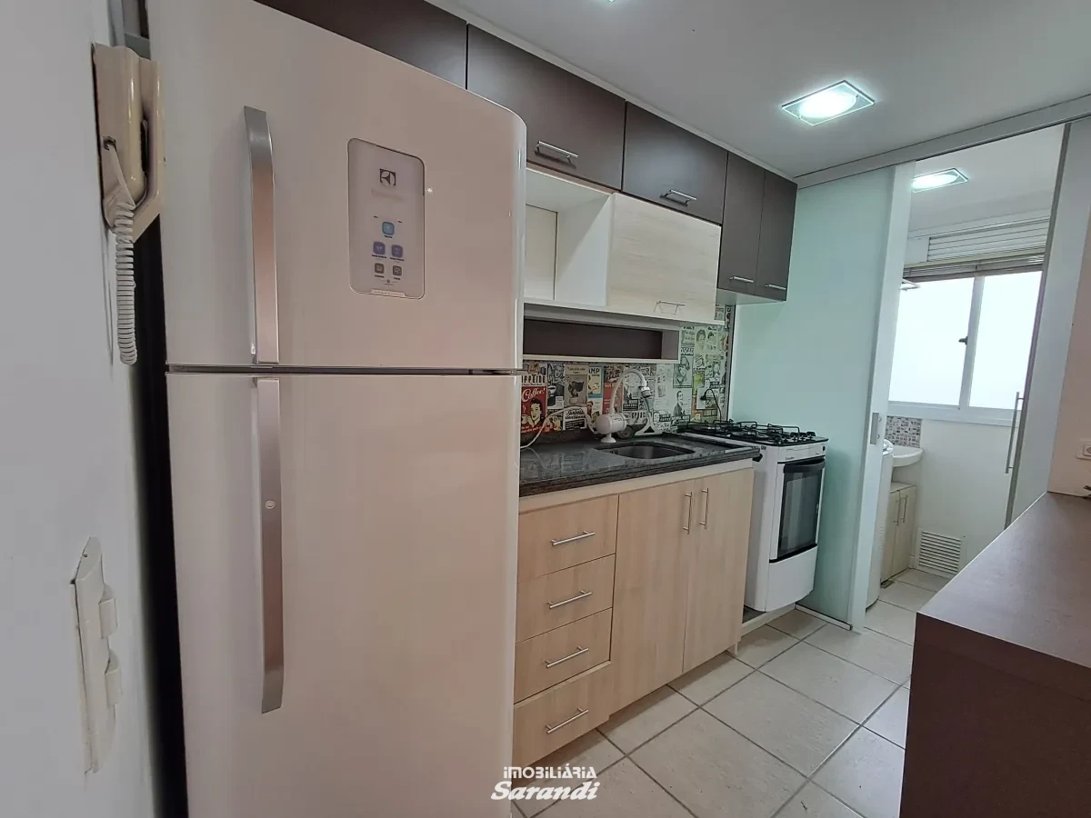 Imagem de Excelente apartamento semi mobiliado de dois dormitório, Sala, Cozinha/Área Serviço e banheiro, com vaga de Garagem.
