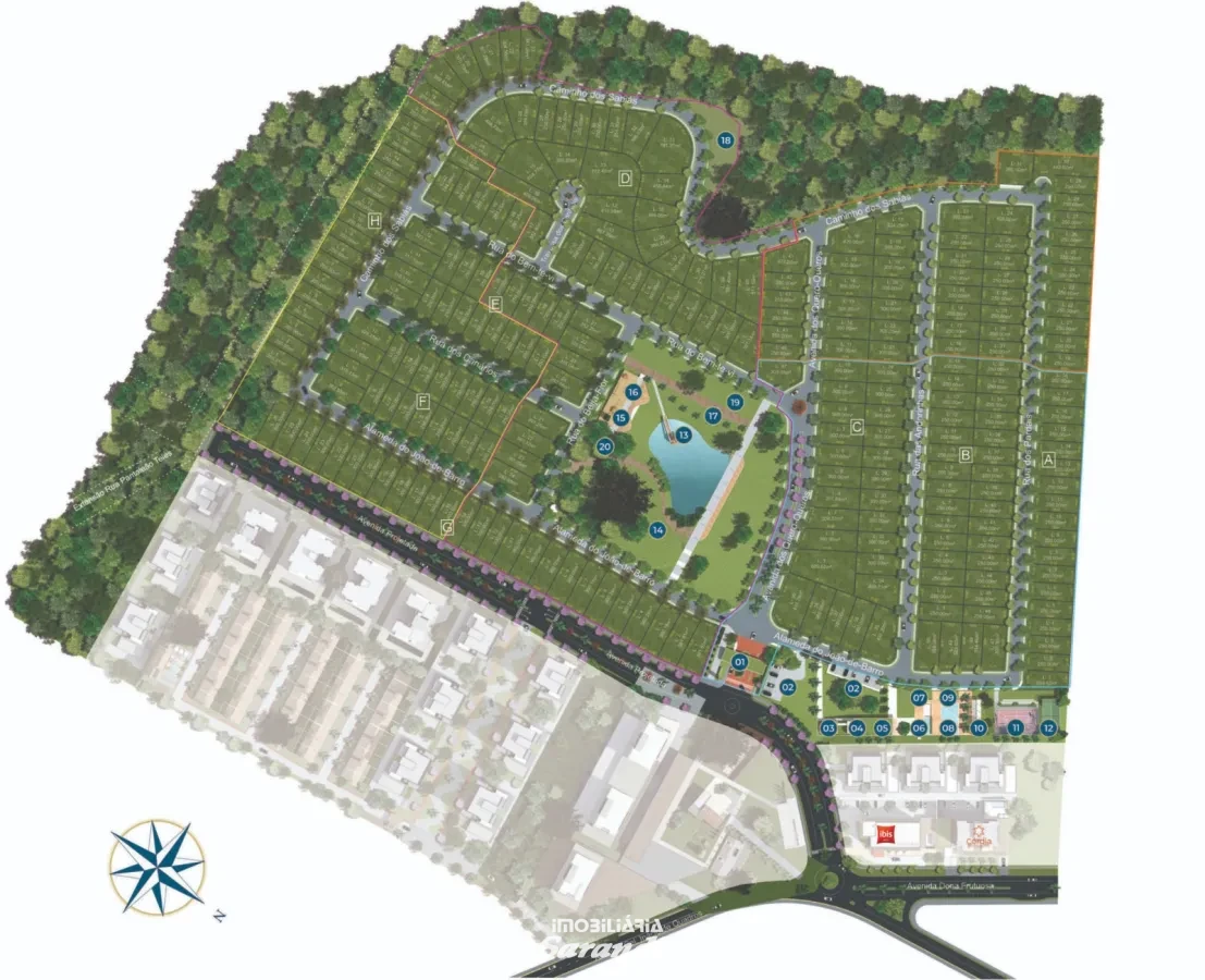 Terreno em condomínio fechado à venda em Guaíba RS – 250m² com vista – Reserva das Figueiras - Coronel Nassuca, Guaíba [4199]