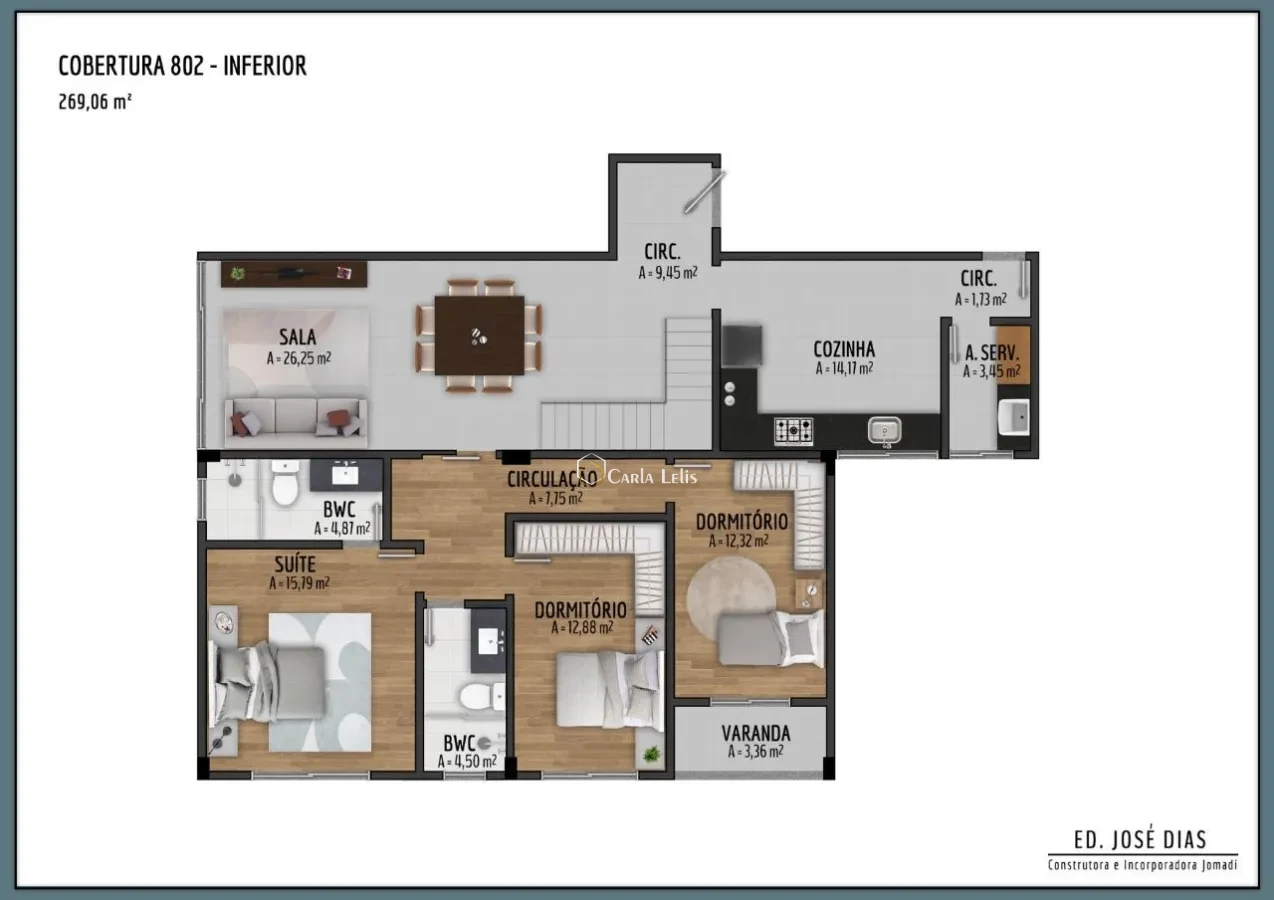 Imagem de Cobertura - 4 quartos com suíte - João Brás