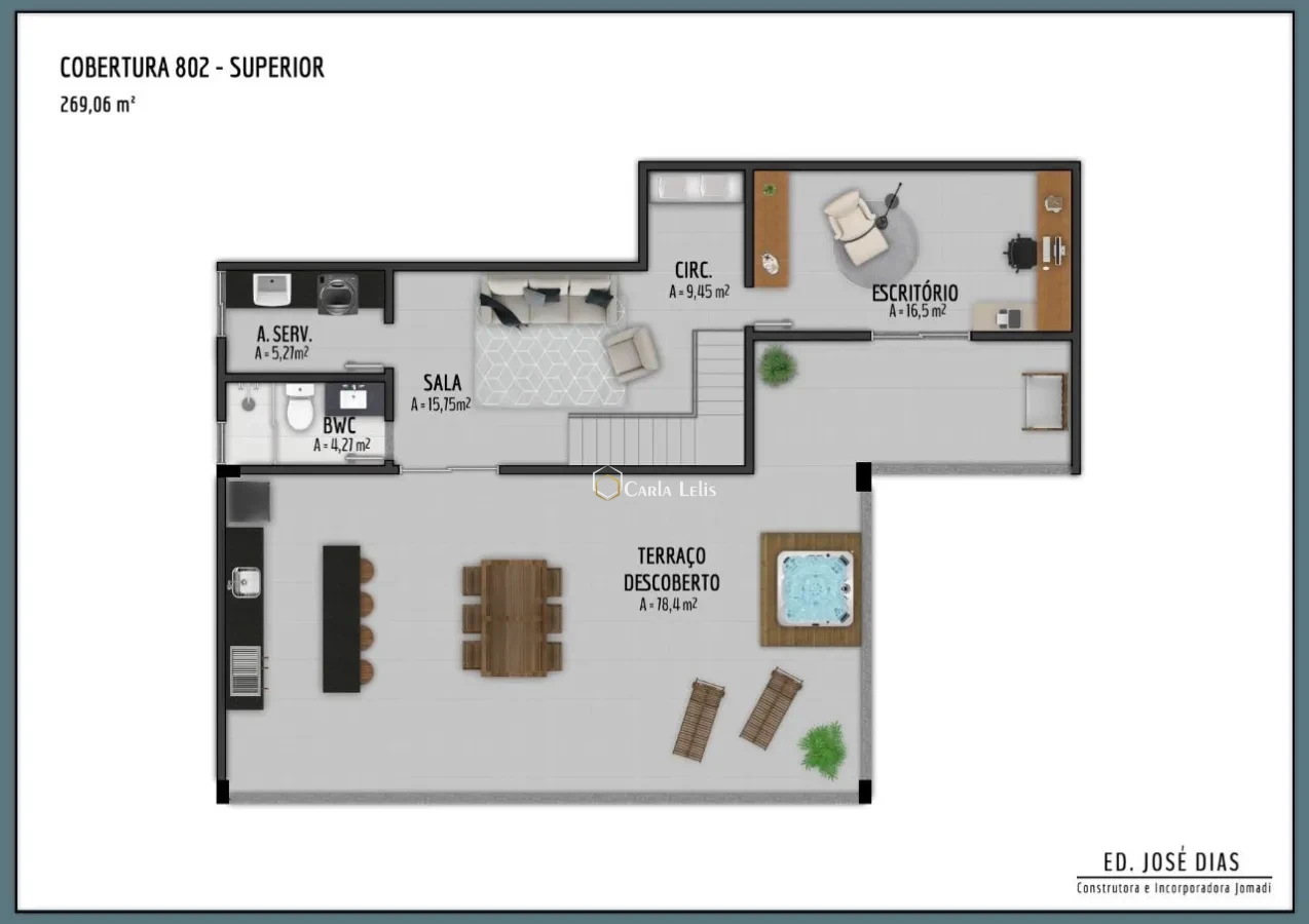 Imagem de Cobertura - 4 quartos com suíte - João Brás