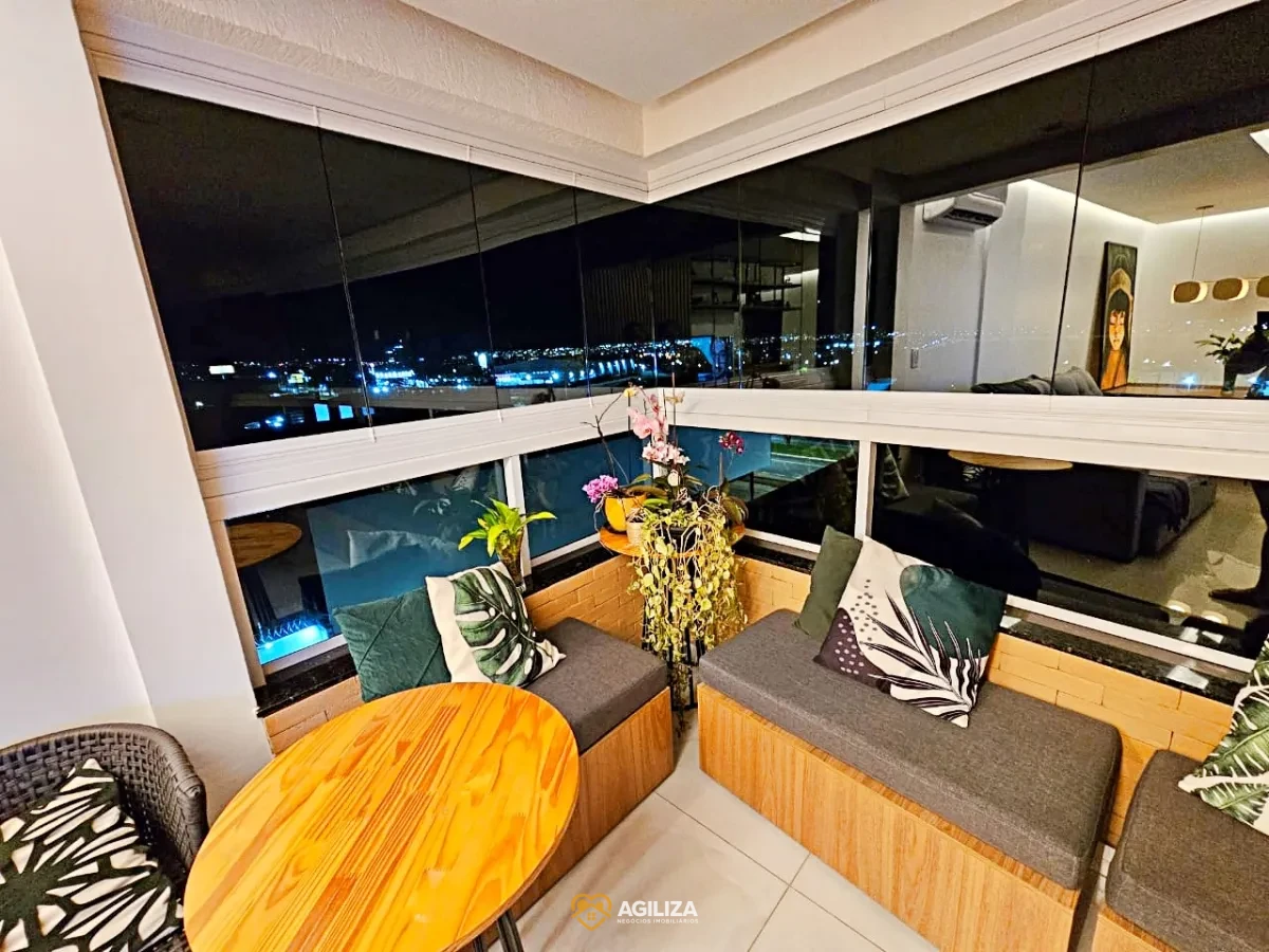 Imagem de Apartamento mobiliado de 3 quartos com varanda gourmet no bairro Finotti – sofisticação e conforto na zona Leste!