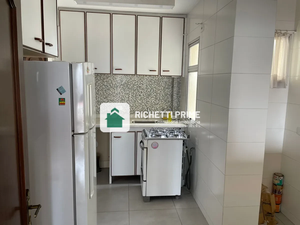 Imagem de Excelente apartamento com 105m², 02 dormitórios, sala, cozinha americana, banheiro, área de serviço, com 1 vaga na garagem