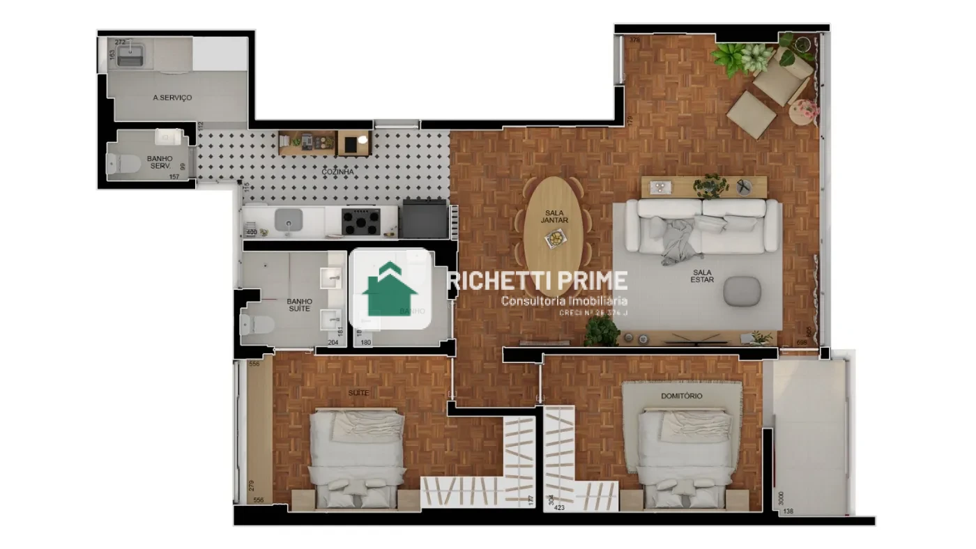 Imagem de Imóvel para venda tem 98 metros quadrados com 2 quartos em Santa Cecília - São Paulo - SP
