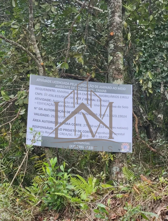 Imagem de EXCELENTE TERRENO - OPORTUNIDADE EM BOMBINHAS