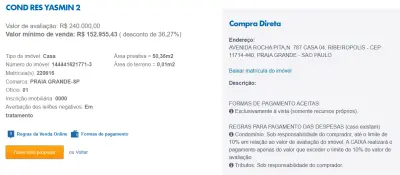 Imagem de IMÓVEL LEILÃO CAIXA, ATENTE-SE AO ANUNCIO, A PRIMEIRA PROPOSTA LEVA!