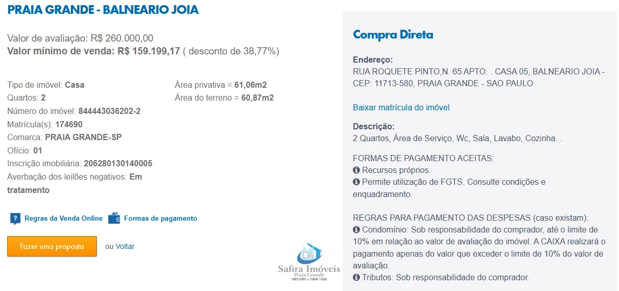 Imagem de IMÓVEIS LEILÕES CAIXA, ATENTE-SE AO ANUNCIO, A PRIMEIRA PROPOSTA LEVA!