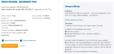 Imagem de IMÓVEIS LEILÕES CAIXA, ATENTE-SE AO ANUNCIO, A PRIMEIRA PROPOSTA LEVA!