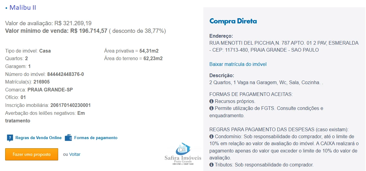 Imagem de IMÓVEIS LEILÕES CAIXA, ATENTE-SE AO ANUNCIO, A PRIMEIRA PROPOSTA LEVA!