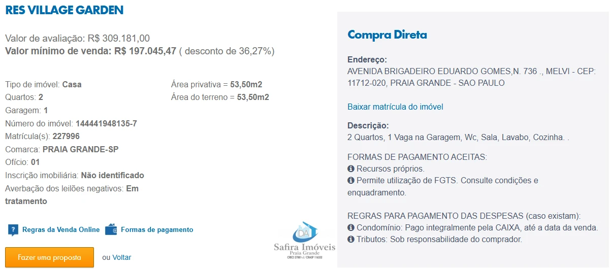 Imagem de IMÓVEIS LEILÕES CAIXA, ATENTE-SE AO ANUNCIO, A PRIMEIRA PROPOSTA LEVA!
