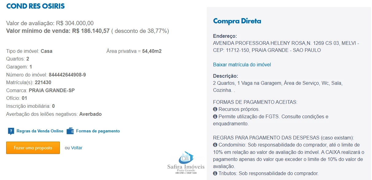 Imagem de IMÓVEIS LEILÕES CAIXA, ATENTE-SE AO ANUNCIO, A PRIMEIRA PROPOSTA LEVA!