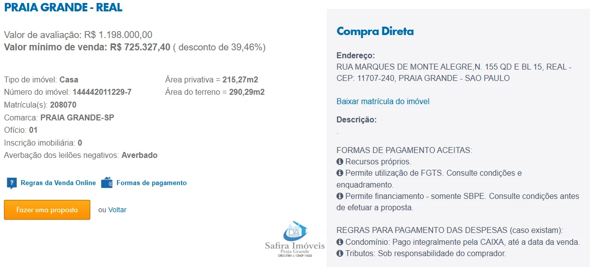 Imagem de IMÓVEIS LEILÕES CAIXA, ATENTE-SE AO ANUNCIO, A PRIMEIRA PROPOSTA LEVA!
