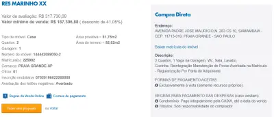 Imagem de IMÓVEIS LEILÕES CAIXA, ATENTE-SE AO ANUNCIO, A PRIMEIRA PROPOSTA LEVA!