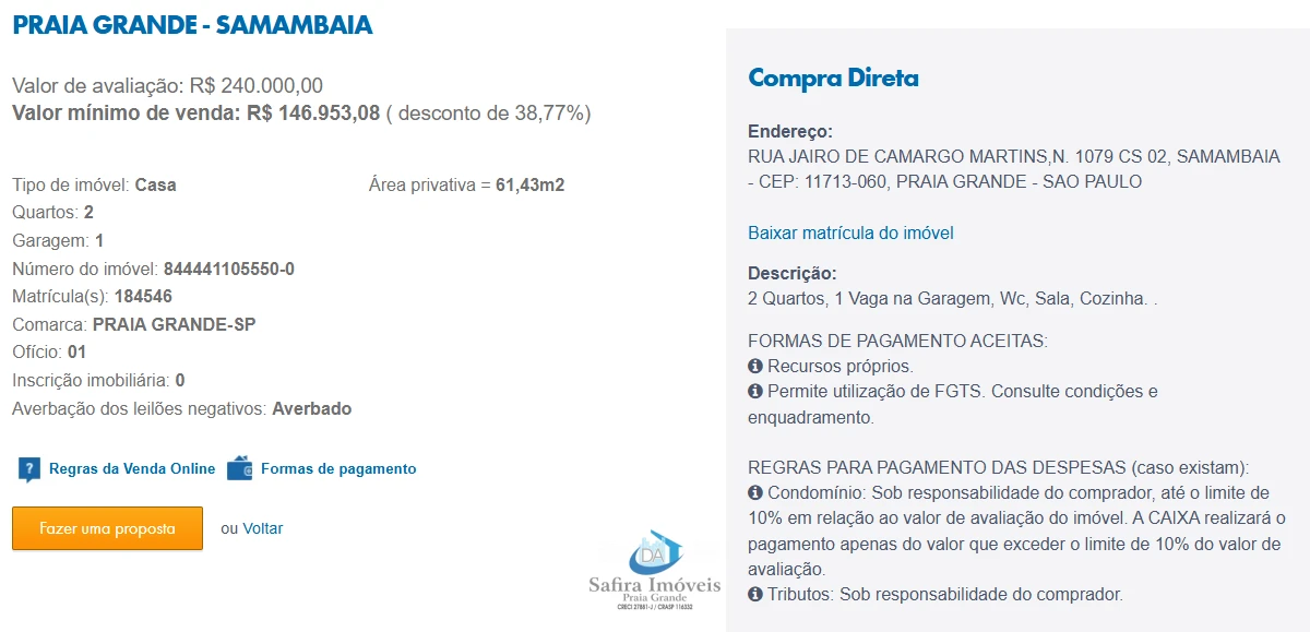 Imagem de IMÓVEIS LEILÕES CAIXA, ATENTE-SE AO ANUNCIO, A PRIMEIRA PROPOSTA LEVA!