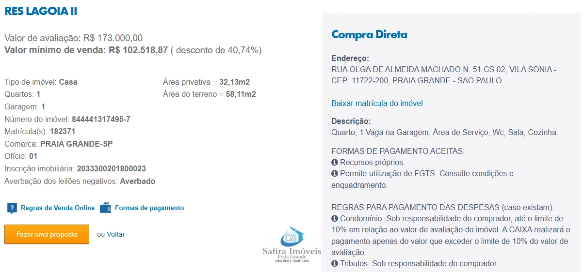 Imagem de IMÓVEIS LEILÕES CAIXA, ATENTE-SE AO ANUNCIO, A PRIMEIRA PROPOSTA LEVA!