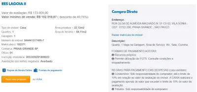 Imagem de IMÓVEIS LEILÕES CAIXA, ATENTE-SE AO ANUNCIO, A PRIMEIRA PROPOSTA LEVA!