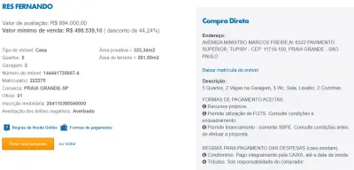 Imagem de IMÓVEIS LEILÕES CAIXA, ATENTE-SE AO ANUNCIO, A PRIMEIRA PROPOSTA LEVA!