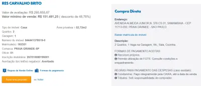 Imagem de IMÓVEIS LEILÕES CAXA, ATENTE-SE AO ANUNCIO, A PRIMEIRA PROPOSTA LEVA