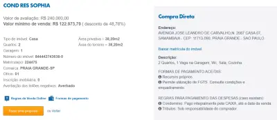 Imagem de IMÓVEIS LEILÕES CAIXA, ATENTE-SE AO ANUNCIO, A PRMEIRA PROPOSTA LEVA!