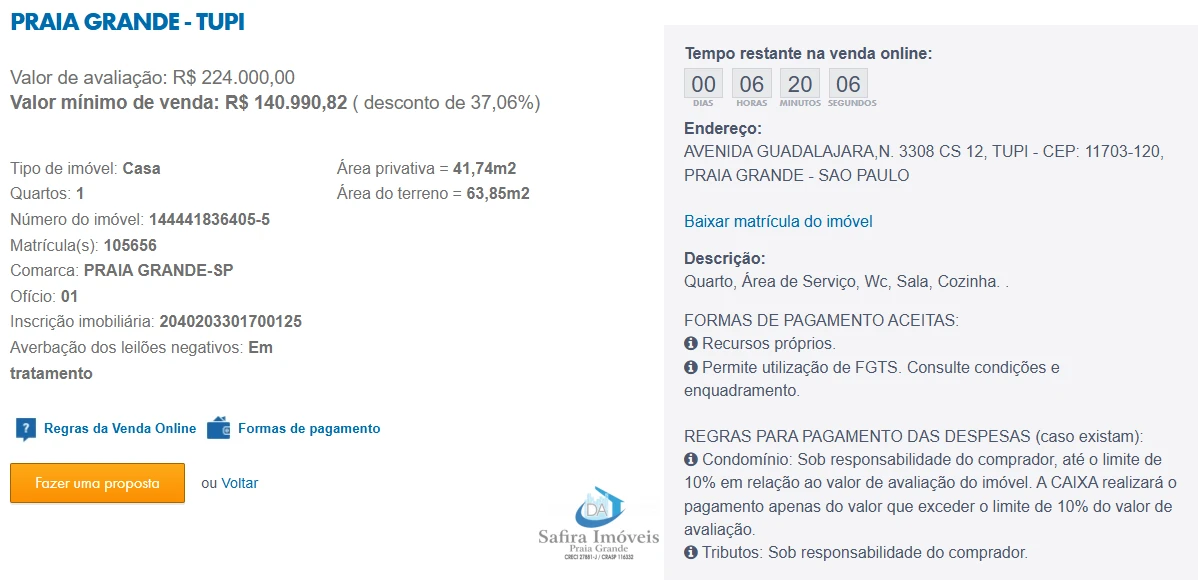 Imagem de IMÓVEIS LEILÕES CAIXA, ATENTE-SE AO ANUNCIO, A PRIMEIRA PROPOSTA LEVA!