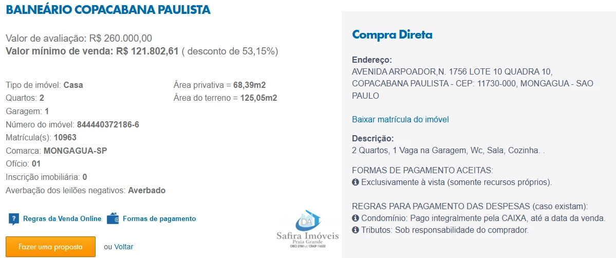 Imagem de IMÓVEIS LEILÕES CAIXA, ATENTE-SE AO ANUNCIO, A PRIMEIRA PROPOSTA LEVA!
