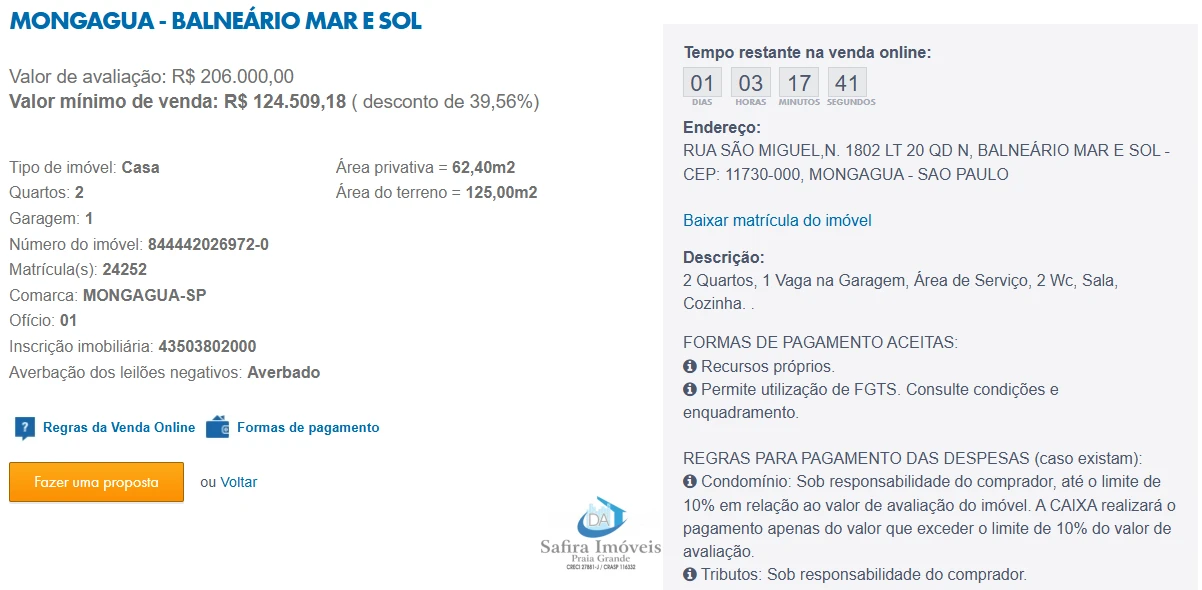 Imagem de IMÓVEIS LEILÕES CAIXA, ATENTE-SE AO ANUNCIO, A PRIMEIRA PROPOSTA LEVA!