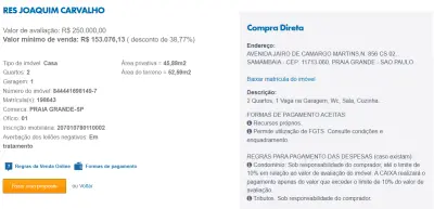 Imagem de IMÓVEIS LEILÕES CAIXA, ATENTE-SE AO ANUNCIO, A PRIMEIRA PROPOSTA LEVA!