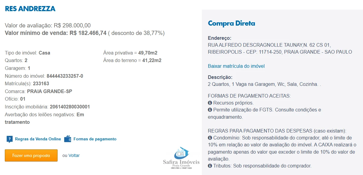 Imagem de IMÓVEIS LEILÕES CAIXA, ATENTE-SE AO ANUNCIO, A PRIMEIRA PROPOSTA LEVA!