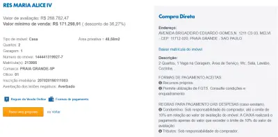 Imagem de IMÓVEIS LEILÕES CAIXA, ATENTE-SE AO ANUNCIO, A PRIMEIRA PROPOSTA LEVA!