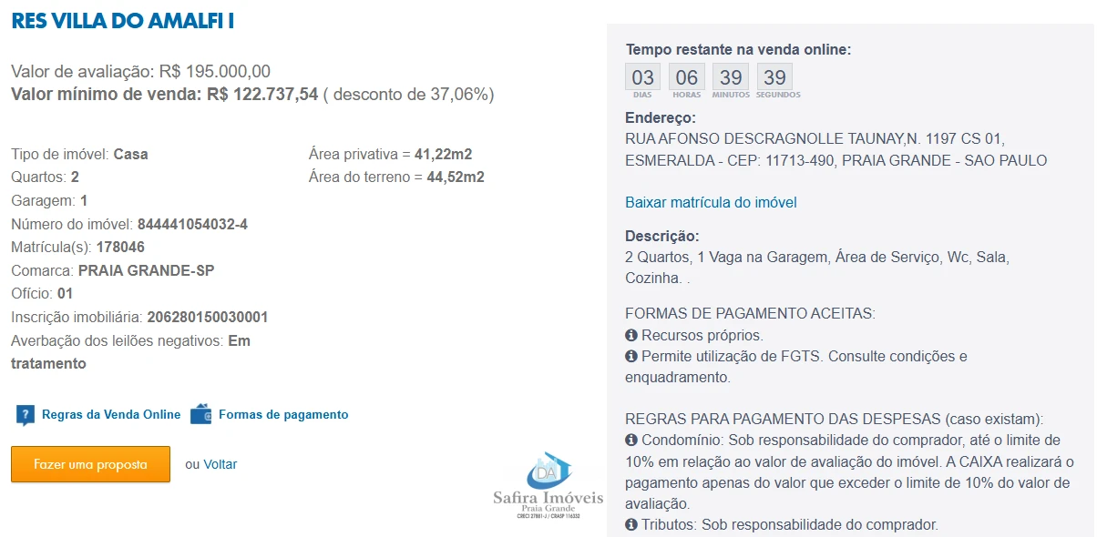 Imagem de IMÓVEIS LEILÕES CAIXA, ATENTE-SE AO ANUNCIO, IMÓVEL EM VENDA ONLINE