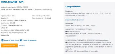 Imagem de IMÓVEIS LEILÕES CAIXA, ATENTE-SE AO ANUNCIO, A PRIMEIRA PROPOSTA LEVA!