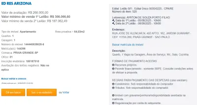 Imagem de IMÓVEIS LEILÕES CAIXA, ATENTE-SE AO ANUNCIO, 1° LEILÃO EM 05/08/25 AS 10 HORAS