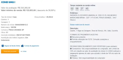 Imagem de IMÓVEIS LEILÕES CAIXA, ATENTE-SE AO ANUNCIO, IMÓVEL EM VENDA ONLINE
