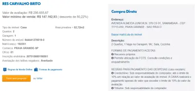 Imagem de IMÓVEIS LEILÕES CAXA, ATENTE-SE AO ANUNCIO, A PRIMEIRA PROPOSTA LEVA!