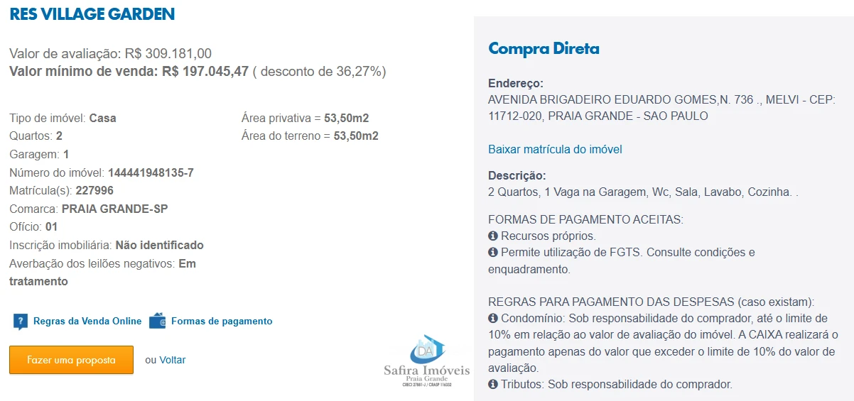 Imagem de IMÓVEIS LEILÕES CAIXA, ATENTE-SE AO ANUNCIO, A PRIMEIRA PROPOSTA LEVA!
