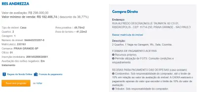 Imagem de IMÓVEIS LEILÕES CAIXA, ATENTE-SE AO ANUNCIO, A PRIMEIRA PROPOSTA LEVA!