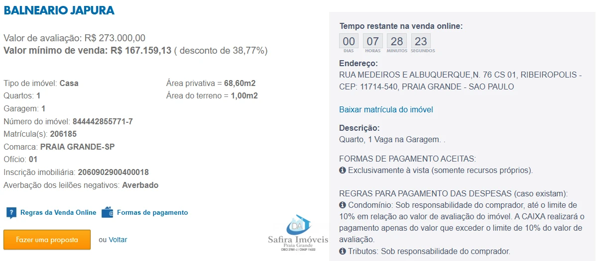 Imagem de IMÓVEIS LEILÕES CAIXA, ATENTE-SE AO ANUNCIO, IMÓVEL EM VENDA ONLINE