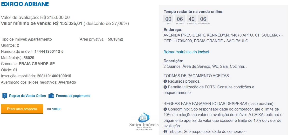 Imagem de IMÓVEIS LEILÕES CAIXA, ATENTE-SE AO ANUNCIO, IMÓVEL EM VENDA ONLINE