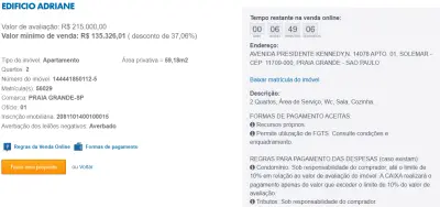 Imagem de IMÓVEIS LEILÕES CAIXA, ATENTE-SE AO ANUNCIO, IMÓVEL EM VENDA ONLINE