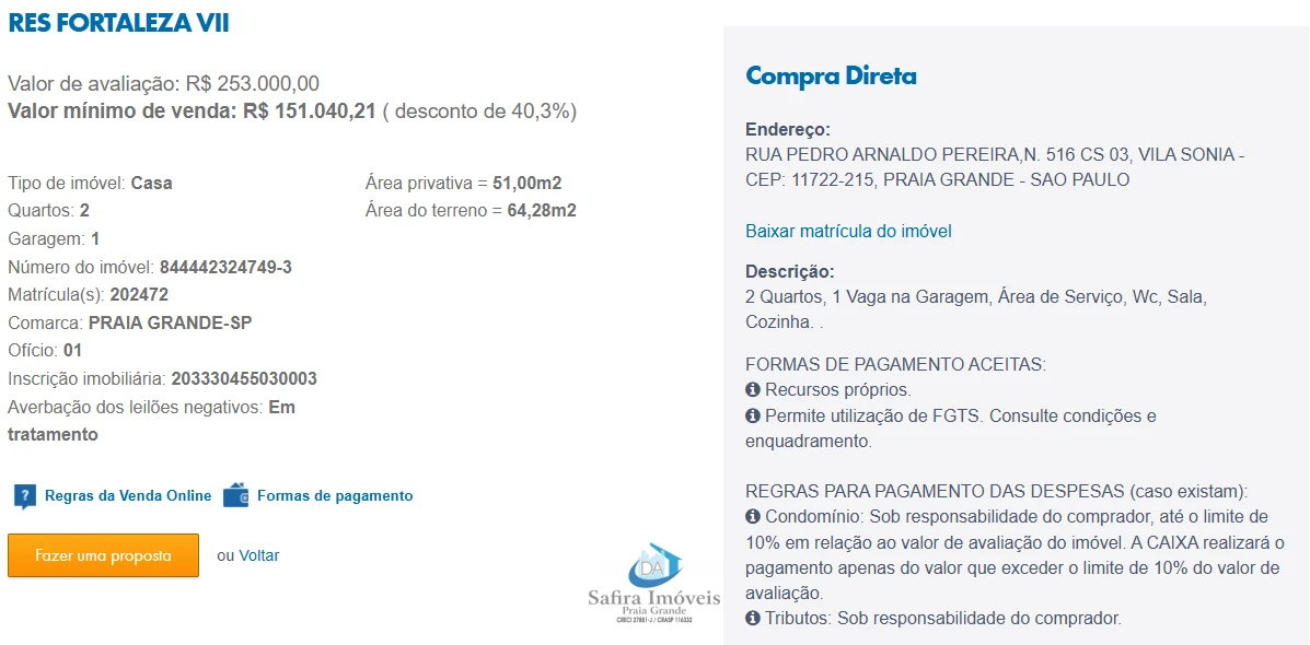 Imagem de IMÓVEIS LEILÕES CAIXA, ATENTE-SE AO ANUNCIO, A PRIMEIRA PROPOSTA LEVA!