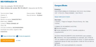 Imagem de IMÓVEIS LEILÕES CAIXA, ATENTE-SE AO ANUNCIO, A PRIMEIRA PROPOSTA LEVA!