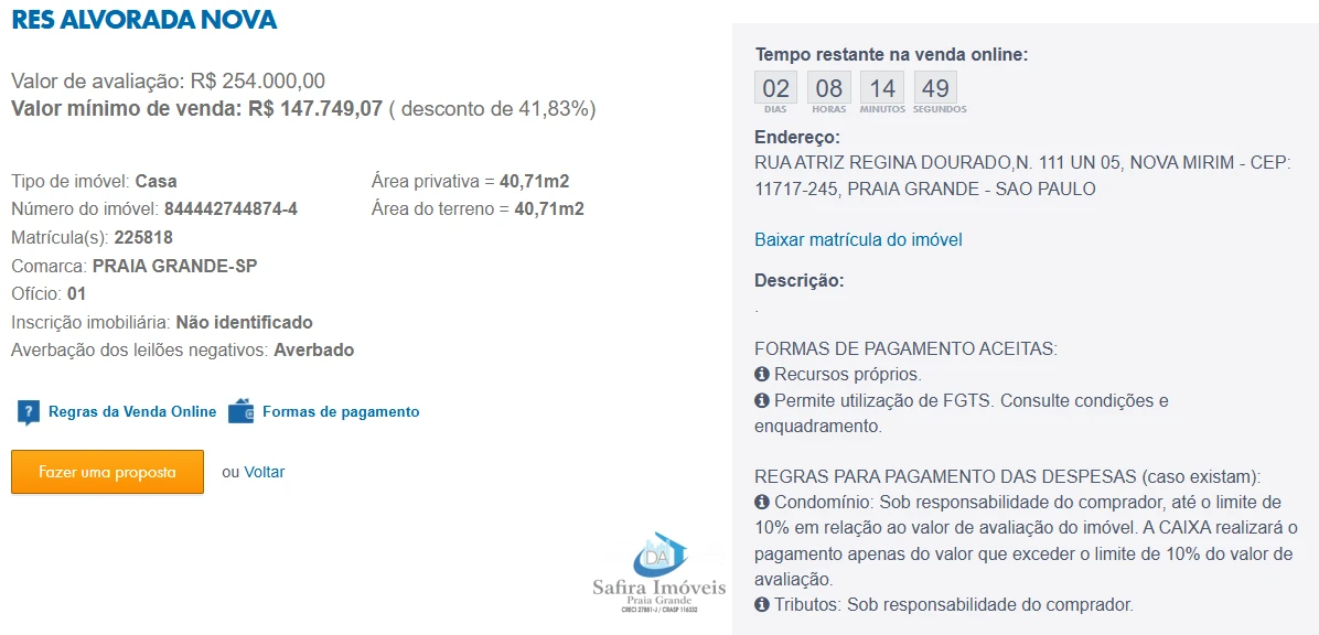 Imagem de IMÓVEIS LEILÕES CAIXA, ATENTE-SE AO ANUNCIO, IMÓVEL EM VENDA ONLINE