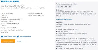 Imagem de IMÓVEIS LEILÕES CAIXA, ATENTE-SE AO ANUNCIO, IMÓVEL EM VENDA ONLINE