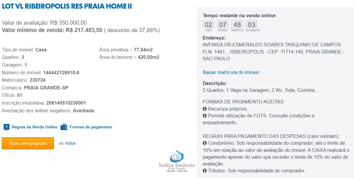 Imagem de IMÓVEIS LEILÕES CAIXA, ATENTE-SE AO ANUNCIO, IMÓVEL EM VENDA ONLINE