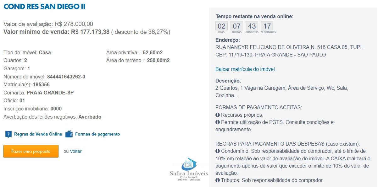 Imagem de IMÓVEIS LEILÕES CAIXA, ATENTE-SE AO ANUNCIO, IMÓVEL EM VENDA DIRETA