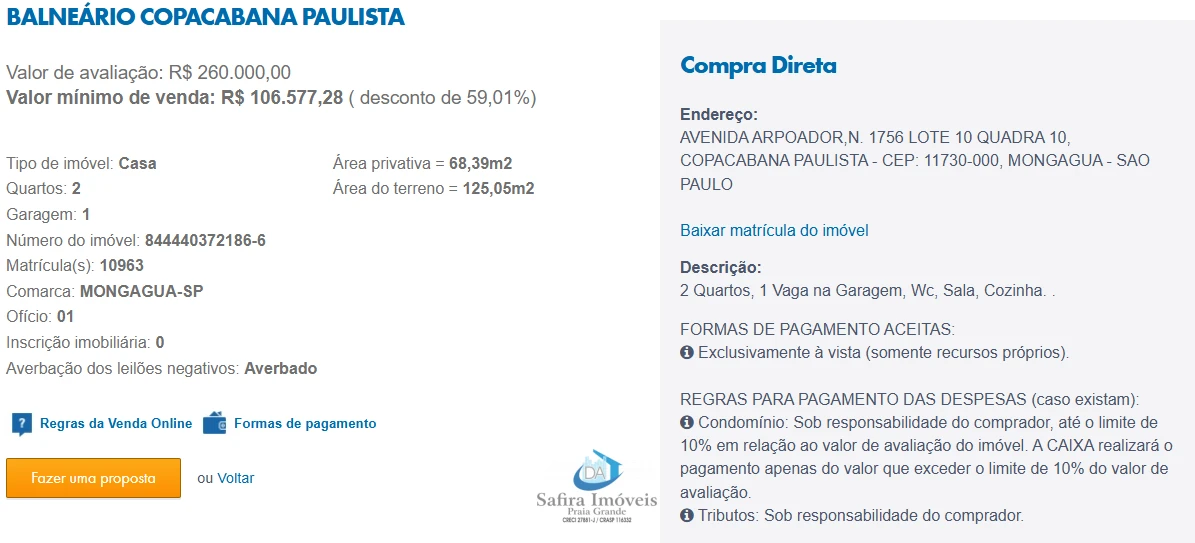 Imagem de IMÓVEIS LEILÕES CAIXA, ATENTE-SE AO ANUNCIO, A PRIMEIRA PROPOSTA LEVA!