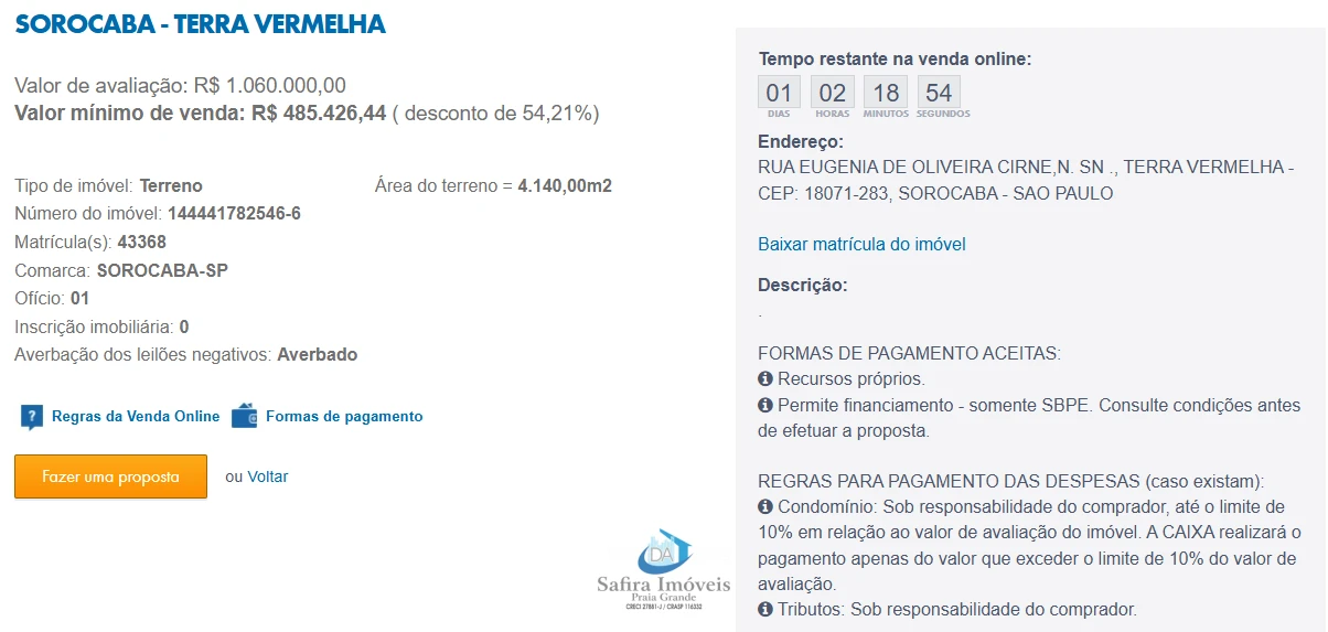 Imagem de IMÓVEIS LEILÕES CAIXA, ATENTE-SE AO ANUNCIO, IMÓVEL EM VENDA ONLINE