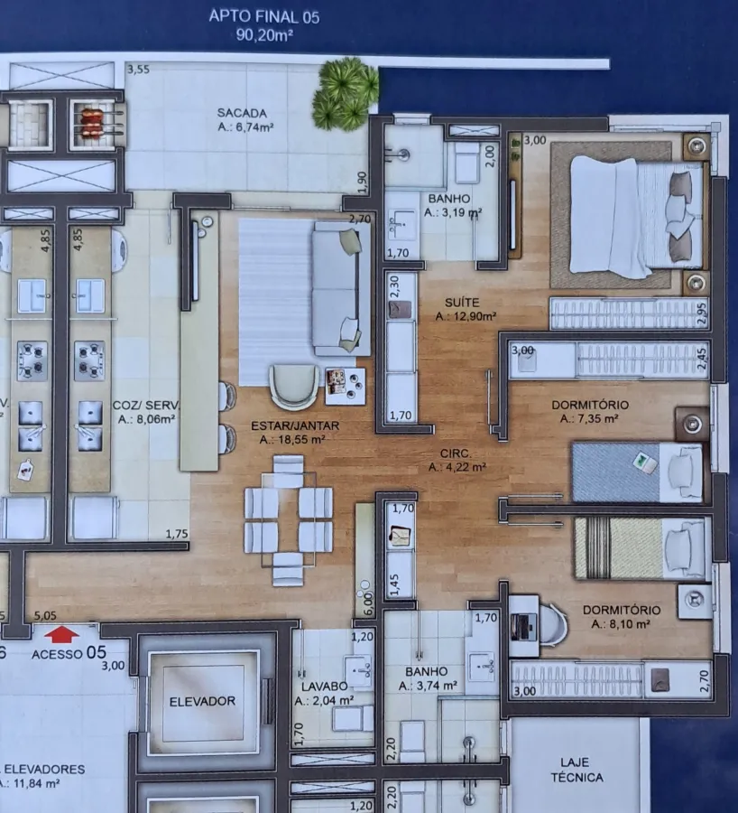 Imagem de Apartamento nº 2105