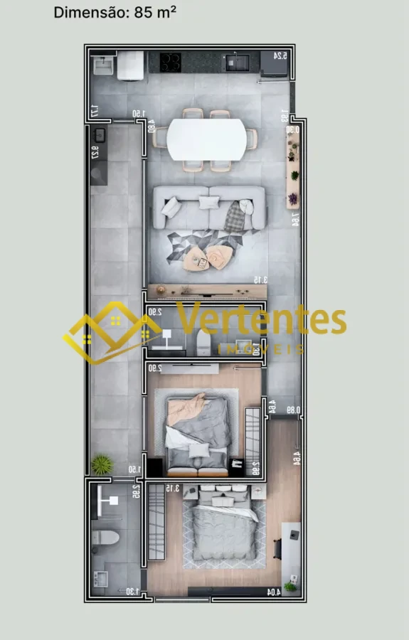 Imagem de Seu Novo Endereço em Cidade Verde – 2 Quartos, Design Moderno e Rooftop Incrível!
